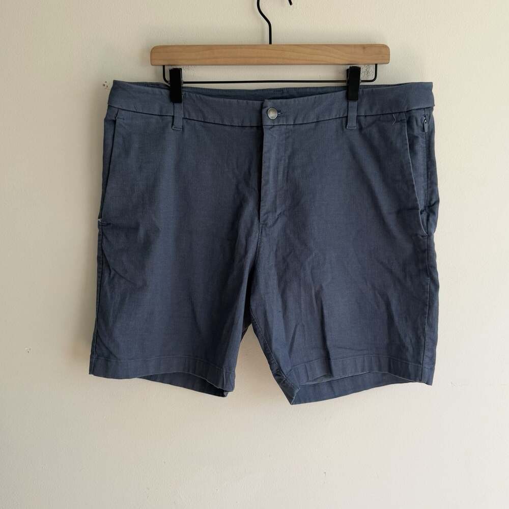 Lululemon Commission Shorts Men’s Size 36 Blue Cotton Blend Chino Golf Casual